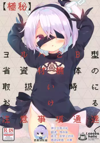 YoRHa 2B-gata Shoushizai Kitai no Toriatsukaidoki ni Okeru Chuui Jikou Tsuutasu